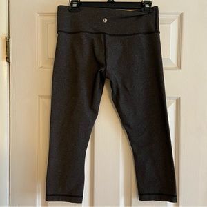 lululemon Gray Capri Leggings size 8